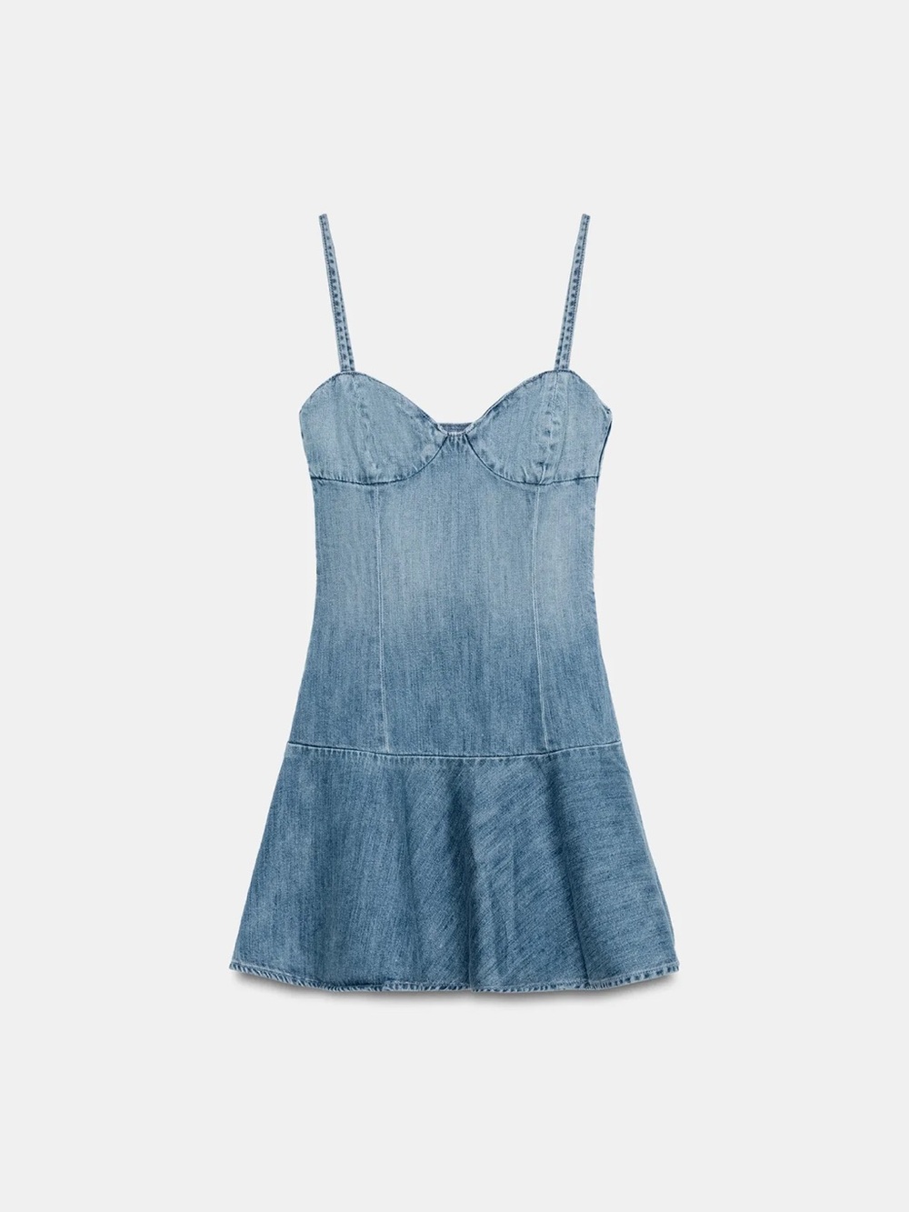 Zara Blue Denim Mini Dress